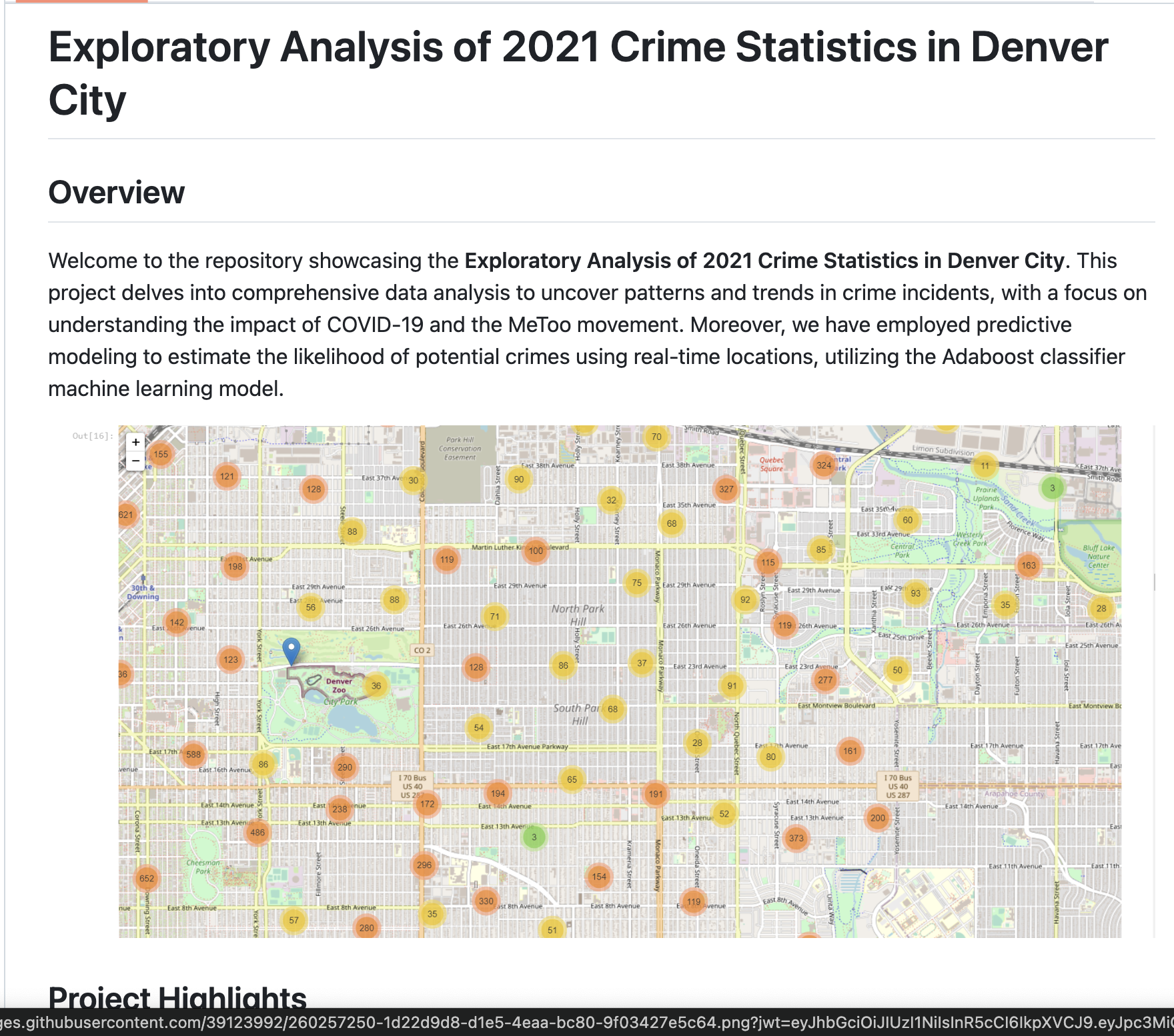Predictive Model On High Crime Areas